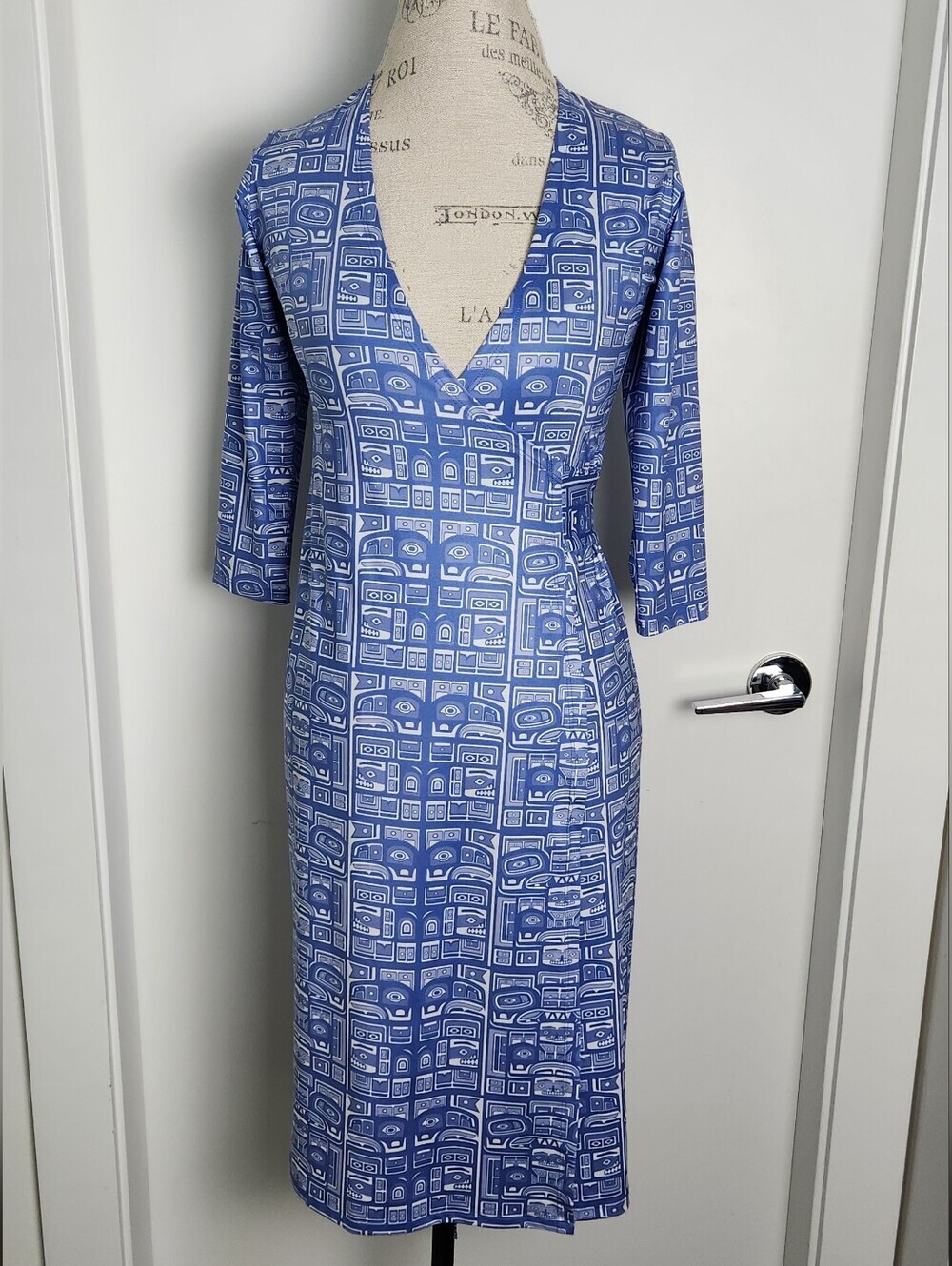 West Coast Art Print Wrap Dress